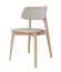 Sedia Doustre 08 | Faggio massiccio | Seduta e schienale imbottiti | 80 x 46 x 43 cm | Beige