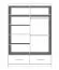 Armadio scorrevole Lusatian 02 | Bianco/Nero | Specchio frontale | 2 ante | 6 scomparti | 2 cassetti | 218 x 150 x 61 cm