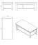 Tavolino da soggiorno Palilula 02 | Bianco opaco | 1 ripiano | ABS | 45 x 124 x 60 cm