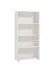 Scaffale Knide 05 bianco | 4 scomparti | Bordi ABS | 142 x 70 x 24,5 cm