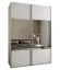 Armadio ad ante scorrevoli "Tampa", bianco, 2 ante scorrevoli, 11 scomparti, 2 barre appendiabiti, 1 specchio, 245,5 x 170 x 64 cm