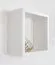 Mensola a muro in pino massello laccato bianco Junco 283B | Design moderno | 25 x 25 x 12 cm