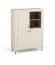 Soggiorno completo 5 pezzi "Barbe" | Colore cashmere | Bordi ABS | Caminetto elettrico incluso