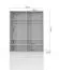 Armadio battente Siumu 23 | LED integrato | Bianco lucido | 226 x 187 x 60 cm