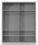 Armadio battente Siumu 23 | LED integrato | Bianco lucido | 226 x 187 x 60 cm