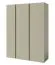 Armadio moderno Fricourt 01 | Verde menta e rovere scuro | 9 scomparti, 2 appendiabiti | 195 x 145 x 50 cm | Robusto