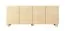 Madia "Bizerta" 02, color rovere Vicenza, gambe: legno, 4 ante, 8 scomparti, bordi in ABS, funzione "push-to-open", 200 x 38 x 80 cm