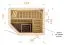Sauna prefabbricata "Tirari" da 68 mm, con tetto con bordino - misure esterne (l x p x h): 194 x 144 x 199 cm