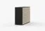 Cassettiera "Comarca" 29 | rovere Sonoma e nero | 2 ante, 3 scomparti, 4 cassetti | 96 x 135 x 45 cm