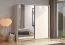 Armadio scorrevole Krupa 01 cashmere | 2 scomparti | Specchio integrato | 2 barre appendiabiti | 217,5 x 220 x 62 cm