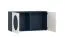 Pensile elegante Aenna 89 | 2 ante | Bianco/Indaco | 50,5 x 100,5 x 33,5 cm | Per soggiorno moderno