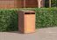 Copri bidone dei rifiuti singolo Cubo, legno duro - misure: 84 x 75 x 135 cm (l x p x h)