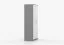 Armadio battente Smolikas 65 | Bianco e grigio | 2 ante, 5 scomparti, barra appendiabiti | 192 x 80 x 50 cm