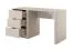 Scrivania "Sloughia" 19, beige, maniglie: metallo, 3 cassetti, bordi in ABS, 140 x 55 x 76 cm