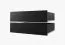 Armadio Balmenhorn 56 nero opaco | 200 x 120 x 62 cm | Ampio spazio | 2 ante scorrevoli