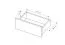 Comodino Balta 14 nero | 2 cassetti con sistema push to open | Bordi in ABS | 56 x 53,5 x 39,5 cm