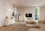 Tavolino da salotto "Manouba" 06, color beige/rovere Cremona, 2 cassetti, 1 ripiano, funzione "push-to-open", 96 x 67 x 43 cm