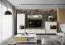 Mobile porta TV Safotu 01 | Bianco lucido e noce | 56 x 180 x 46 cm | Design moderno e funzionalità