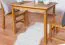 Tavolo pino massello color ontano Junco 227B | 120 x 60 cm | Design moderno e stabile