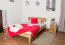 Letto futon in rovere massello oliato 140 x 200 cm | Design moderno | Alta stabilità | Facile da abbinare