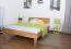 Letto una piazza e mezza "Wooden Nature" 02, rovere massello, oliato - 120 x 200 cm (l x l)