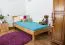 Letto singolo "Wooden Nature" 03, rovere massello, oliato - 90 x 200 cm (l x l)