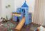 Set biancheria da letto bambini 2 pezzi | Motivo delfino | 100% cotone | Blu | 140 x 200 cm + 80 x 80 cm