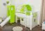Set biancheria letto bambini 2 pezzi | Motivo gatto | Cotone 100% | Verde | 140 x 200 cm