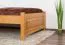 Letto singolo in pino massello color ontano 78 | Design moderno | Rete a doghe inclusa | 100 x 200 cm