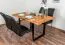 Tavolo pranzo in faggio massello oliato | Piano liscio | 140 x 90 cm | Design moderno | Wooden Nature 411