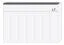 Cornice decorativa per armadio battente Faleasiu | Set 2 pezzi | Bianco | 136 cm / 181 cm