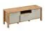 Mobile TV Braianik 12 | Rovere Wotan e beige | Piedini 36 mm | 49 x 138 x 40 cm | 2 ante, 1 cassetto