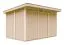 Capannone Schweiggers con doppia porta, tetto con tegole bituminose, pavimento incluso, superficie utile: 9 m², tetto a una falda, 236 x 368 cm, con finestra, finitura naturale