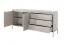 Cassettiera lunga con 3 cassetti Balta 03 | 4 scomparti | Funzione push-to-open | Beige | 81 x 187 x 39,5 cm | Bordi ABS