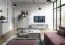 Set soggiorno Worthing 4 pezzi | Grigio, nero e oro | Design moderno ed elegante
