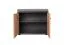 Scarpiera 2 scomparti Ringerike 13 | Antracite/rovere Artisan | 46x60x32 cm | 2 ante