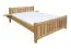 Letto matrimoniale francese in faggio massello naturale 106A | Rete a doghe inclusa | 140 x 200 cm | Design moderno e robusto