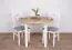 Tavolo da pranzo LEVA, facile da abbinare, bianco/rovere, rotondo, dimensioni Ø 100, altezza piano 32 mm, piano in laminato, robusti piedini in legno, design moderno