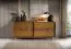 Cassettiera | credenza | rovere caramello | 183 x 48 x 81 cm | 2 ante scorrevoli | 3 ripiani | 6 scomparti | 4 cassetti | Inginele 01