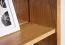 Scaffale "Lipik" 04, color rovere / nero, parzialmente massello - 150 x 120 x 36 cm (h x l x p)