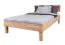 Letto singolo / letto per ospiti Collin 07 faggio massiccio oliato naturale - Superficie di appoggio: 120 x 200 cm (L x L)