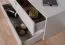 Cassettiera Skalle 08 per cameretta | Grigio | 47 x 94 x 49 cm | 2 cassetti con soft close