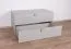 Cassettiera Skalle 08 per cameretta | Grigio | 47 x 94 x 49 cm | 2 cassetti con soft close