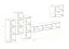 Pensile Balestrand 34 nero | 160 x 330 x 40 cm | 5 vani | Design moderno e funzionale
