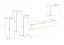 Pensile Balestrand 34 nero | 160 x 330 x 40 cm | 5 vani | Design moderno e funzionale