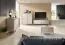 Mobile TV Balta 04 beige | Apertura push-to-open | 2 scomparti ribaltabili | 153 x 53 x 39,5 cm | Gambe metallo | Protezione bordi ABS