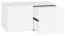 Cassettiera per cameretta Marincho 01 | 2 moduli, bianco/nero | 89 x 107 x 53 cm | Design moderno e versatile