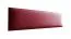 Pannelli imbottiti decorativi | Set 10 pezzi | Rosso elegante | Finta pelle | 60 x 15 cm
