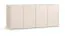 Madia Tacuarembo beige | 4 ante a ribalta, 3 cassetti, 4 scomparti | Sistema Soft-Close | 160 x 47 x 68,5 cm
