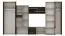 Parete attrezzata Mourne 03 | Rovere Canterbury e frassino | 6 ante | 201 x 370 x 51 cm | Design moderno